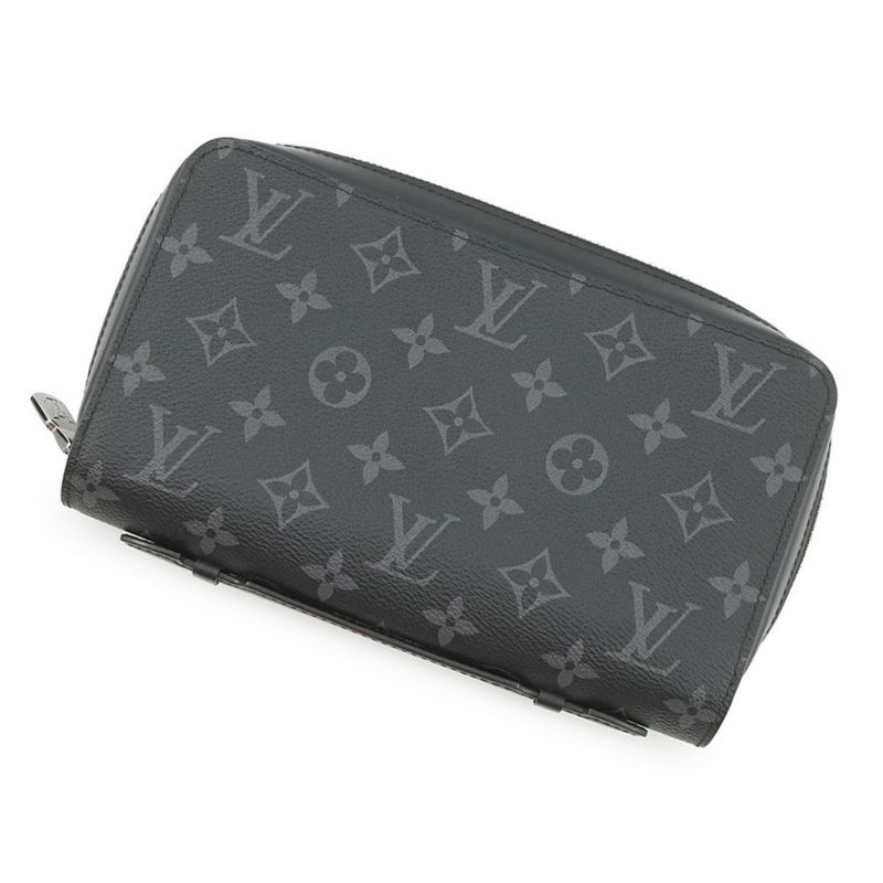 ルイヴィトン 長財布 モノグラム・エクリプス ジッピーXL M61698 LOUIS VUITTON ヴィトン 財布 メンズ 黒 ブラック