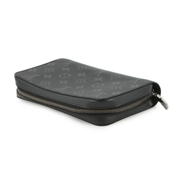 ルイヴィトン 長財布 モノグラム・エクリプス ジッピーXL M61698 LOUIS VUITTON ヴィトン 財布 メンズ 黒 ブラック