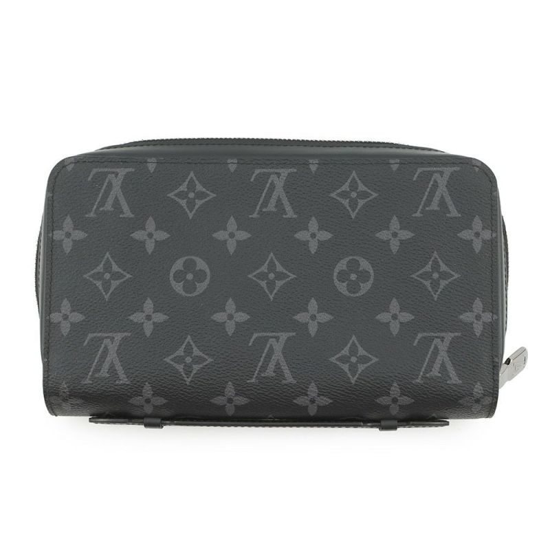ルイヴィトン 長財布 モノグラム・エクリプス ジッピーXL M61698 LOUIS VUITTON ヴィトン 財布 メンズ 黒 ブラック