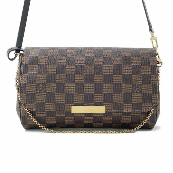 ルイヴィトン ショルダーバッグ ダミエ・エベヌ フェイボリットMM N41129 LOUIS VUITTON ヴィトン バッグ