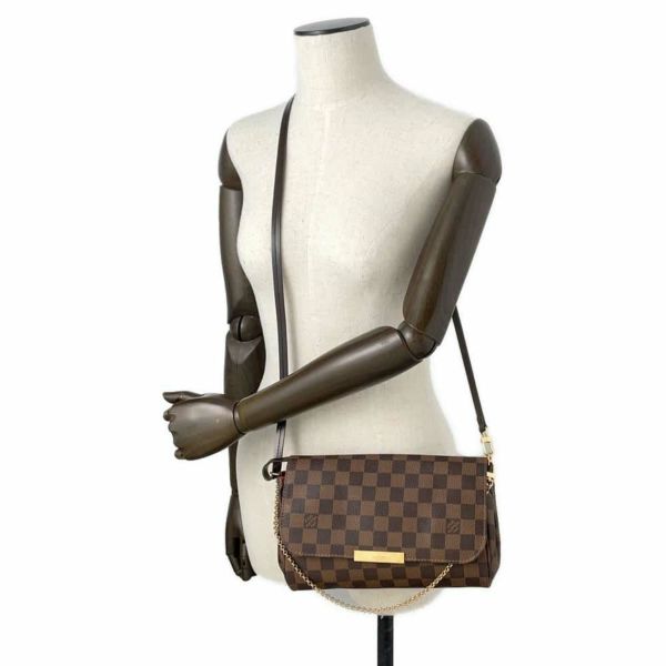 ルイヴィトン ショルダーバッグ ダミエ・エベヌ フェイボリットMM N41129 LOUIS VUITTON ヴィトン バッグ