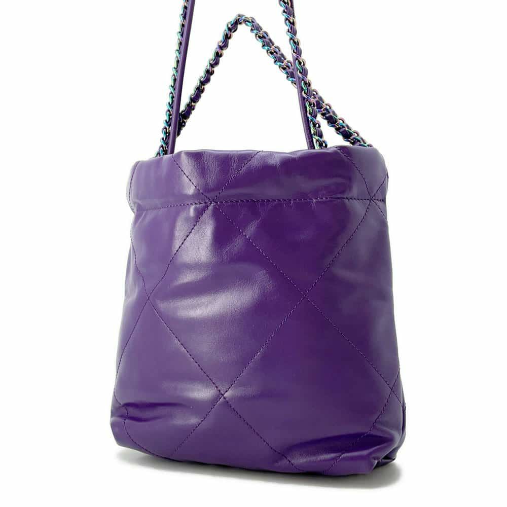 シャネル ハンドバッグ CHANEL 22 ミニ ココマーク シャイニーカーフレザー AS3980 CHANEL 2wayショルダーバッグ