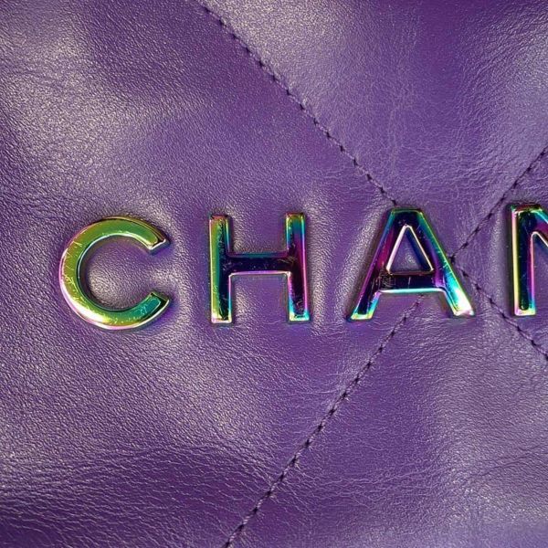 シャネル ハンドバッグ CHANEL 22 ミニ ココマーク シャイニーカーフレザー AS3980 CHANEL 2wayショルダーバッグ