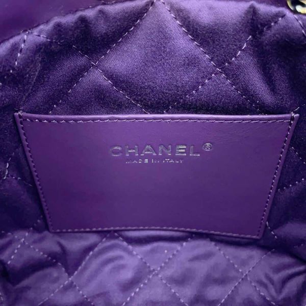 シャネル ハンドバッグ CHANEL 22 ミニ ココマーク シャイニーカーフレザー AS3980 CHANEL 2wayショルダーバッグ