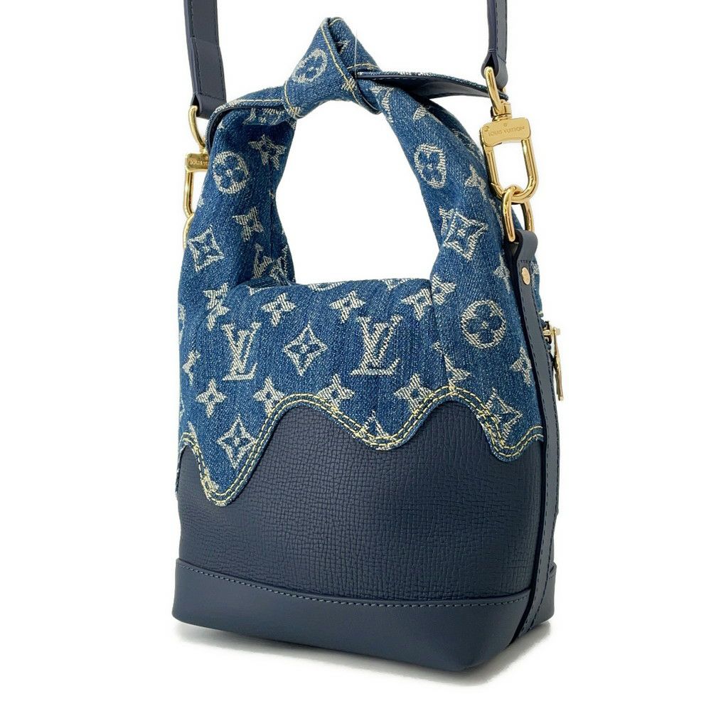 ルイヴィトン ショルダーバッグ モノグラム・デニム LVスクエアード ジャパニーズ・クルーザー M45970 LOUIS VUITTON NIGOコラボ