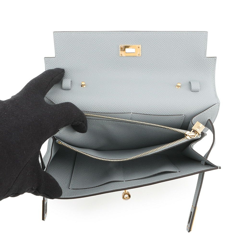 エルメス ケリーウォレット ロング トゥーゴー グリパンタン/ゴールド金具 エプソン K刻印 財布