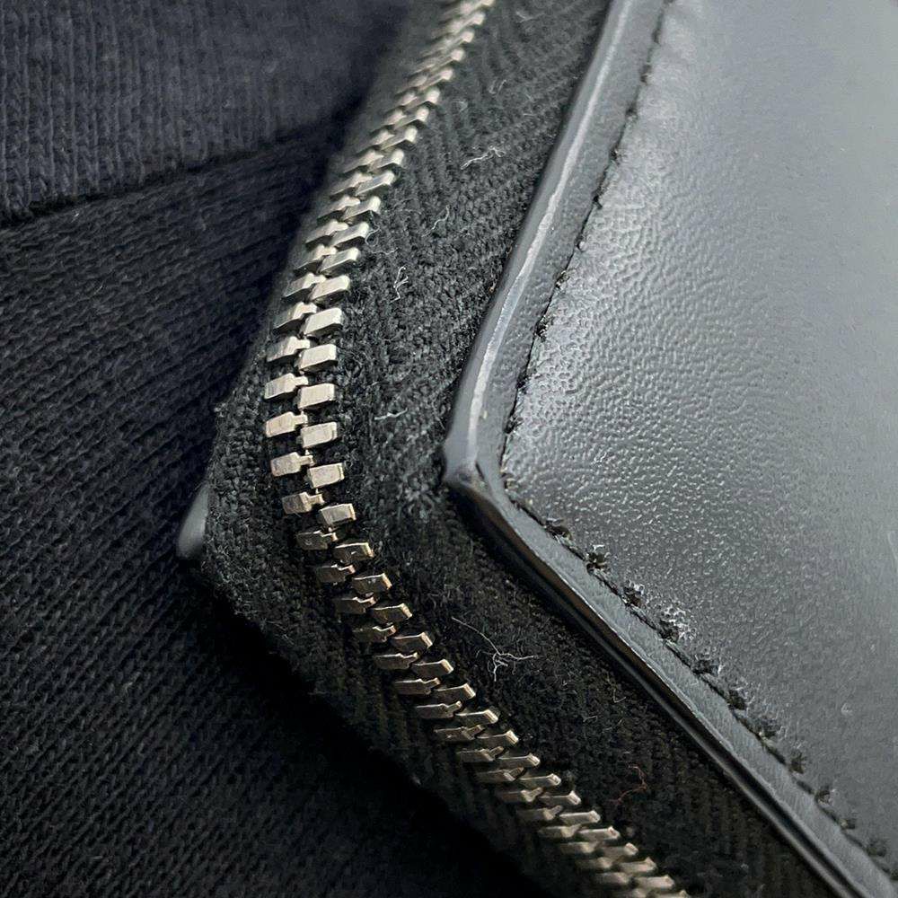 ボッテガヴェネタ 長財布 イントレチャート ジップアラウンドウォレット レザー 708612 BOTTEGA VENETA メンズ 黒