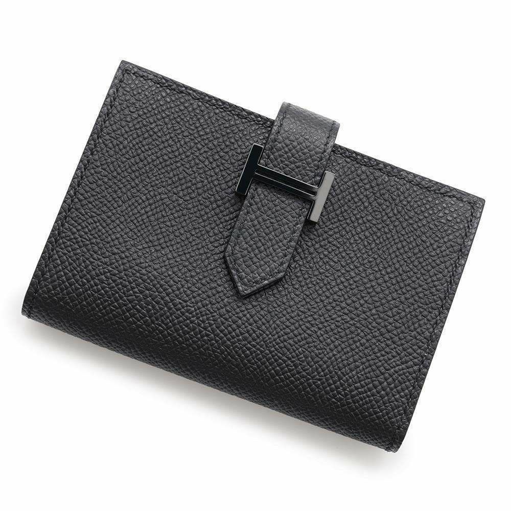 エルメス カードケース ベアン ミニ ブラック/ブラック金具 エプソン Z 