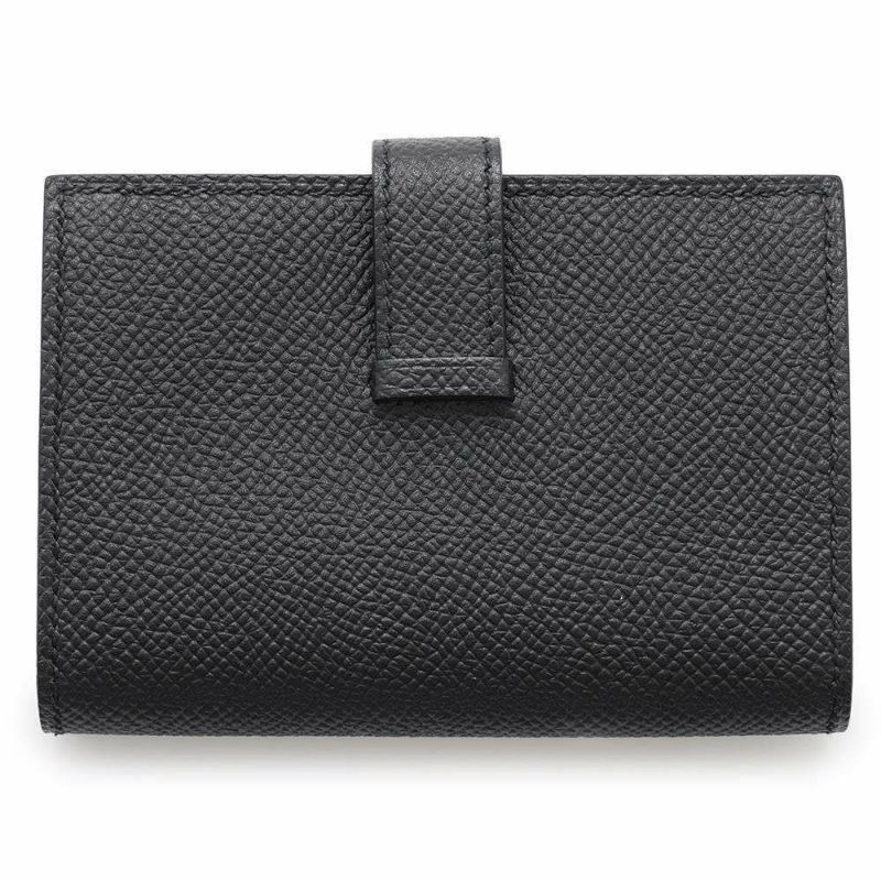 エルメス カードケース ベアン ミニ ブラック/ブラック金具 エプソン Z刻印 HERMES 名刺入れ 黒