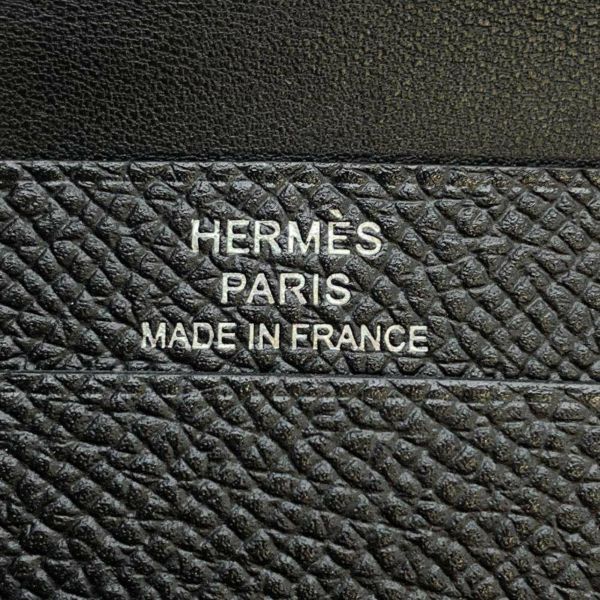 エルメス カードケース ベアン ミニ ブラック/ブラック金具 エプソン Z刻印 HERMES 名刺入れ 黒