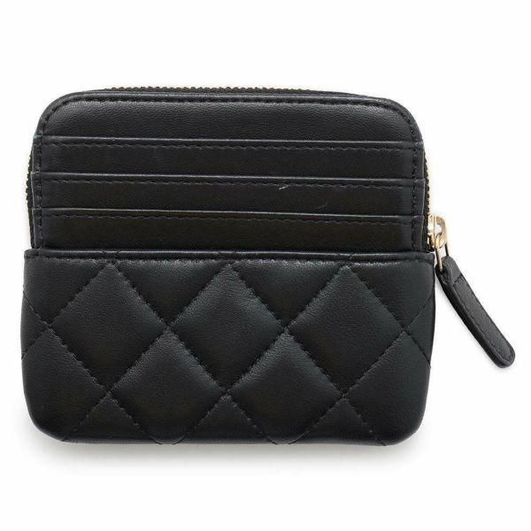 シャネル コインケース マトラッセ ココマーク コーラルレッド ラムスキン AP2061 CHANEL 財布 小銭入れ 黒