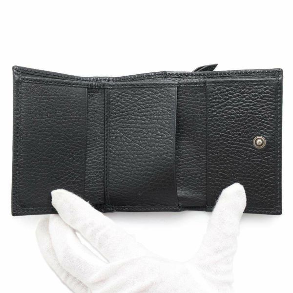 グッチ 三つ折り財布 GGマーモント レザー 644407 GUCCI 財布 黒