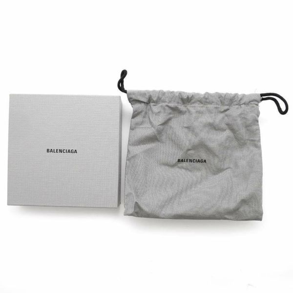 バレンシアガ 二つ折り財布 型押しレザー 650870 BALENCIAGA 財布 黒