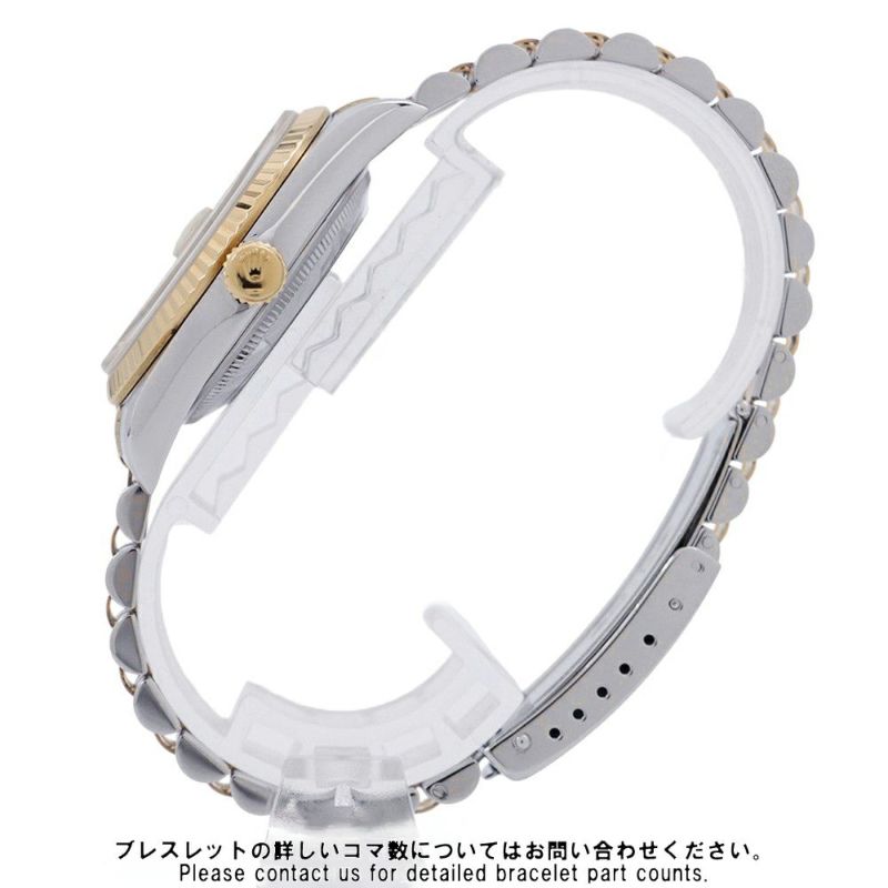 ロレックス デイトジャスト S番 SS/K18YG 116233G ROLEX 腕時計 シャンパン/ハウンドトゥース文字盤 10Pダイヤ