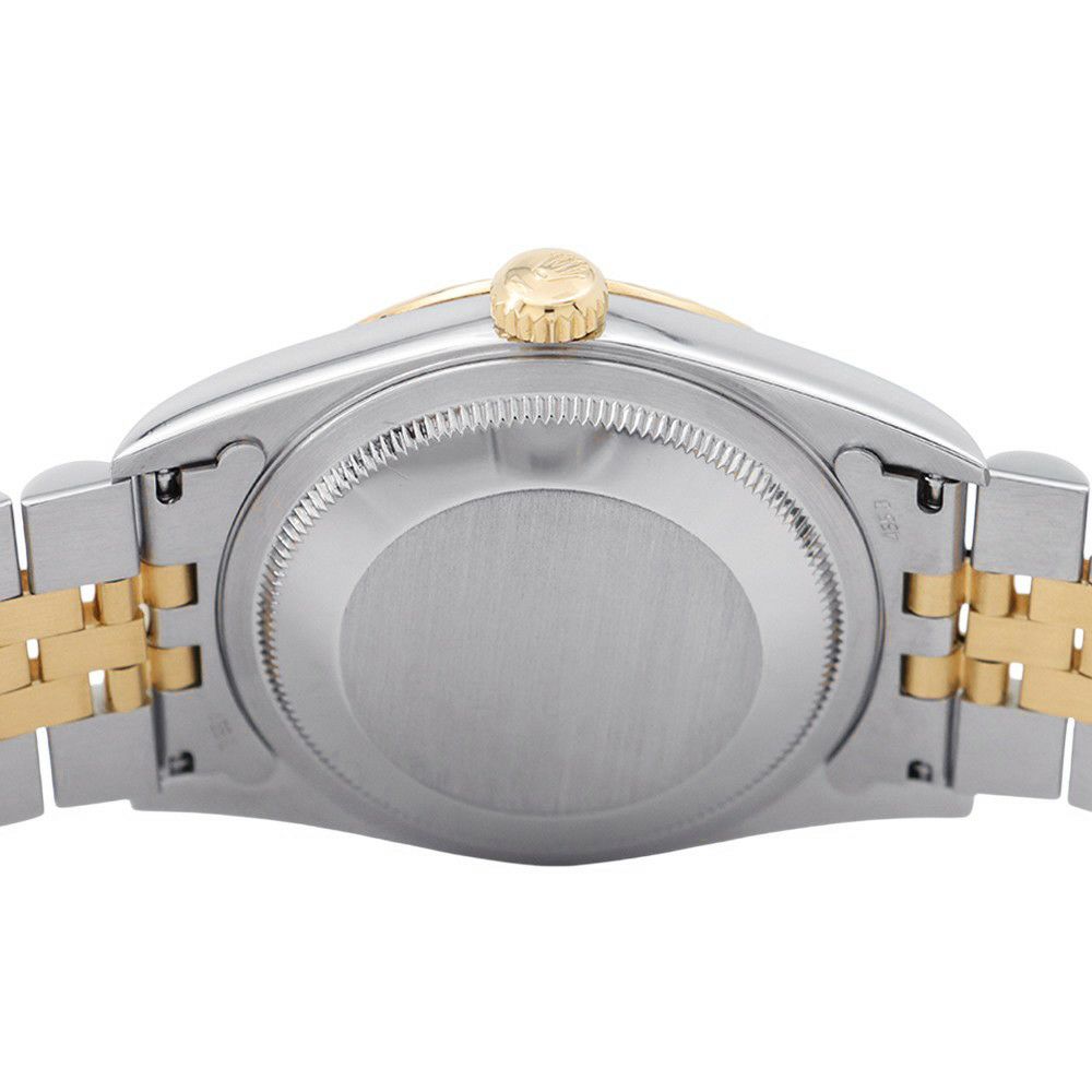 ロレックス デイトジャスト S番 SS/K18YG 116233G ROLEX 腕時計 シャンパン/ハウンドトゥース文字盤 10Pダイヤ