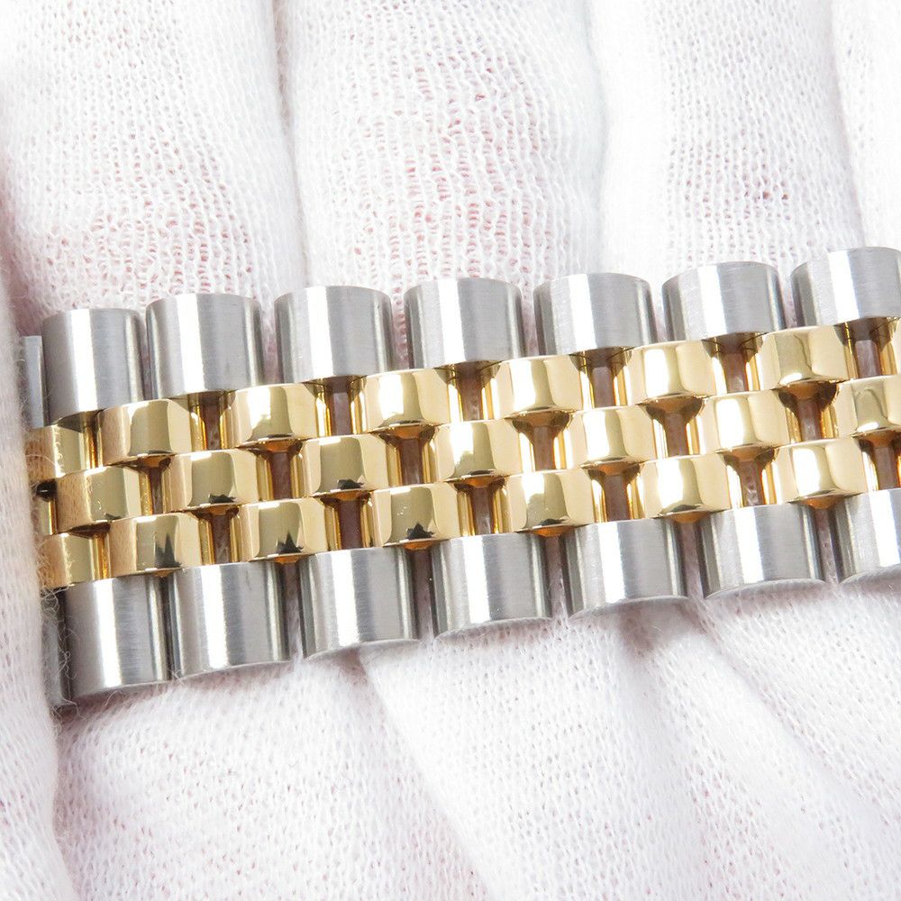 ロレックス デイトジャスト S番 SS/K18YG 116233G ROLEX 腕時計 シャンパン/ハウンドトゥース文字盤 10Pダイヤ