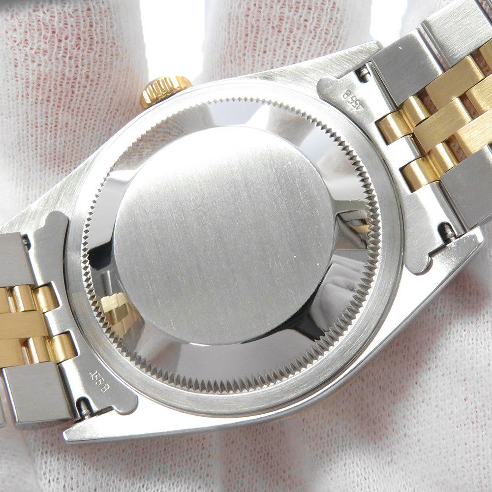 ロレックス デイトジャスト S番 SS/K18YG 116233G ROLEX 腕時計 シャンパン/ハウンドトゥース文字盤 10Pダイヤ