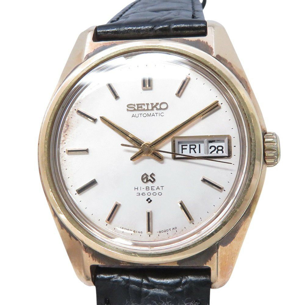 セイコー グランドセイコー ハイビート 3600 6146-8000 SEIKO 腕時計 シルバー文字盤