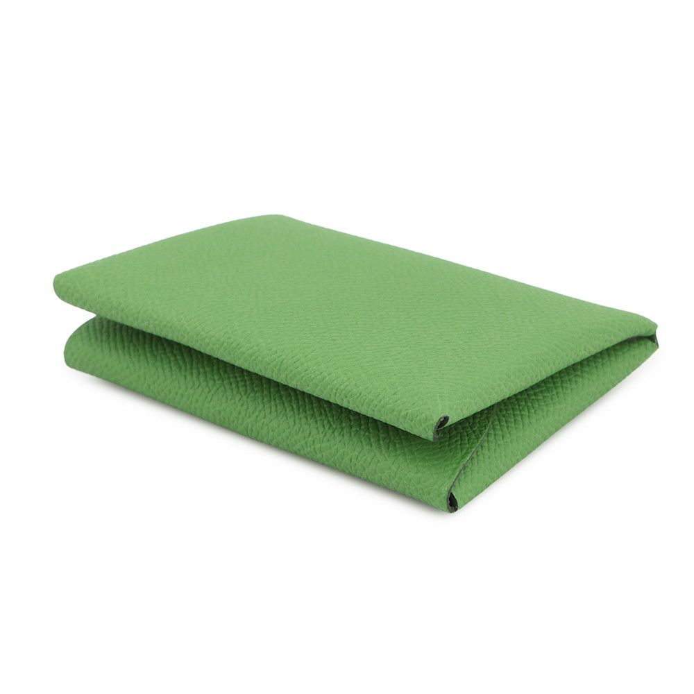 エルメス コインケース カルヴィ デュオ ヴェールユッカ/シルバー金具 エプソン K刻印 財布