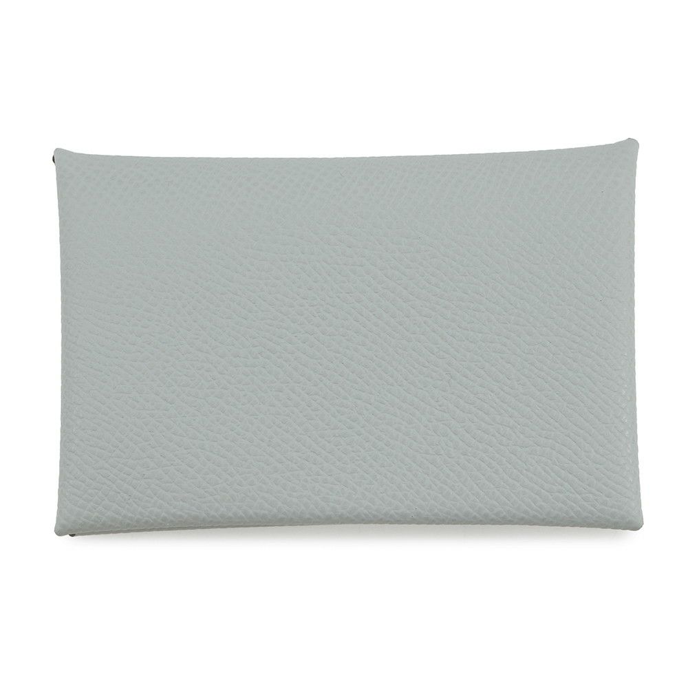 エルメス カードケース カルヴィ ブルーグラシエ エプソン K刻印 HERMES 名刺入れ