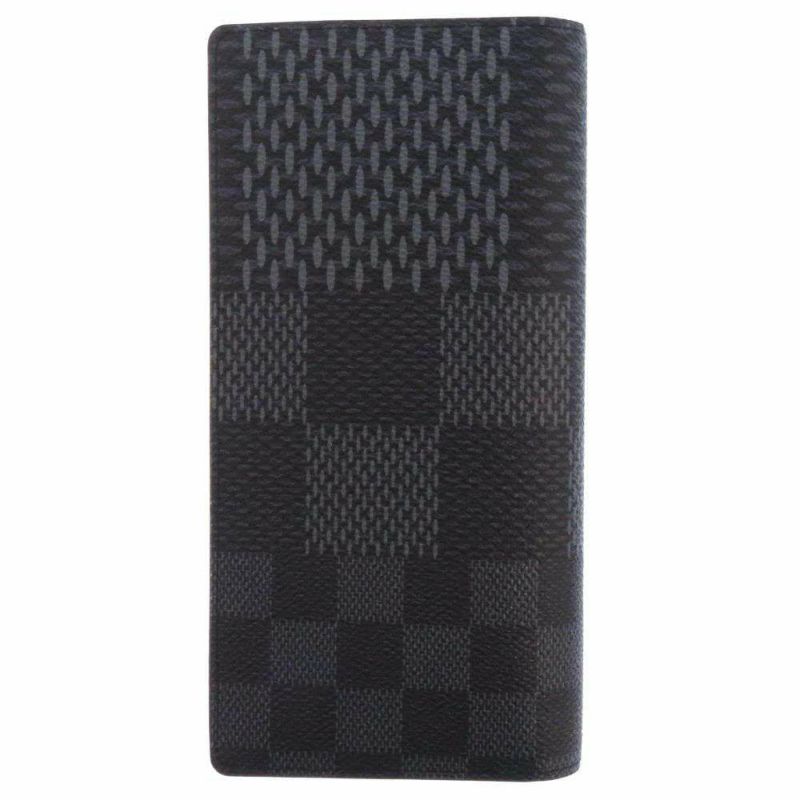 ルイヴィトン 長財布 ダミエ・グラフィット3D ポルトフォイユ・ブラザ NM N60436 LOUIS VUITTON ヴィトン 財布 メンズ ブラック 黒