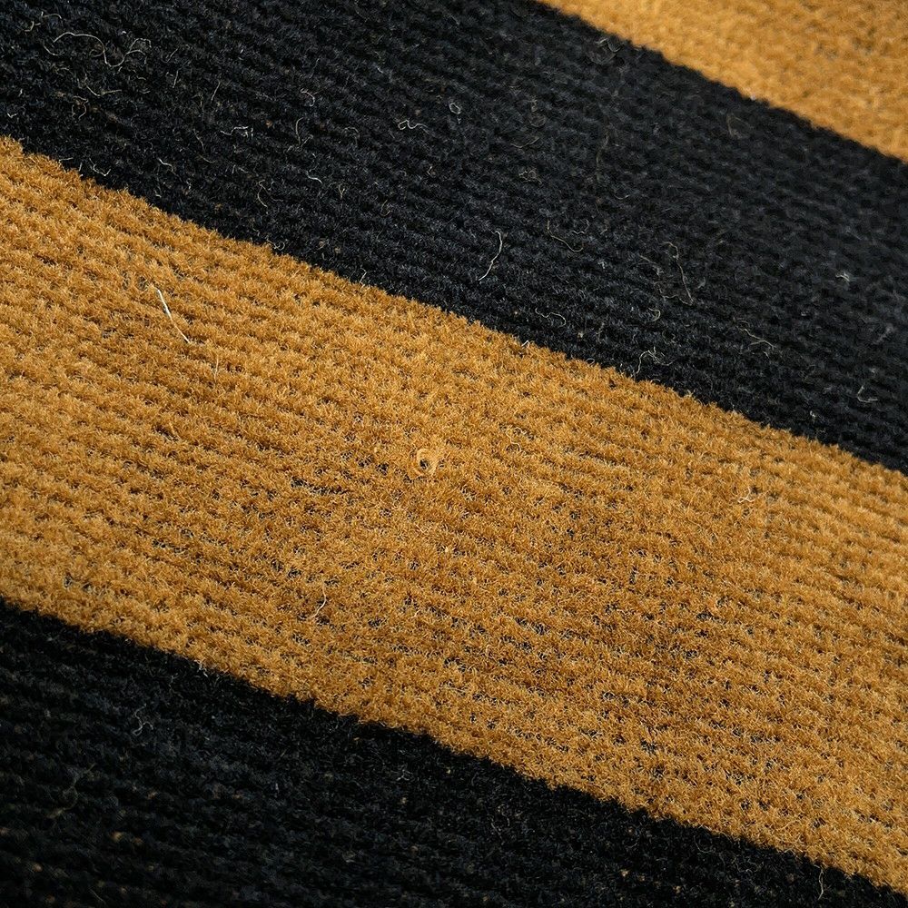 フェンディ ポンチョ ペカン ストライプ コットン FENDI アウター フード付き 黒