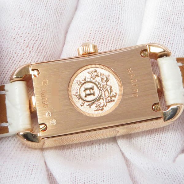 エルメス ナンタケット PM Y刻印 W049575WW00/NA2.170 HERMES 腕時計 ホワイトマザーオブパール文字盤