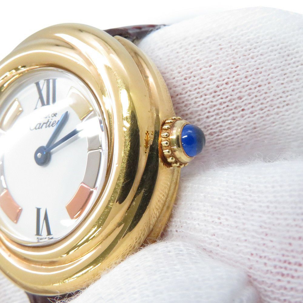 カルティエ マストトリニティ W1010744 Cartier 腕時計 クォーツ 白文字盤