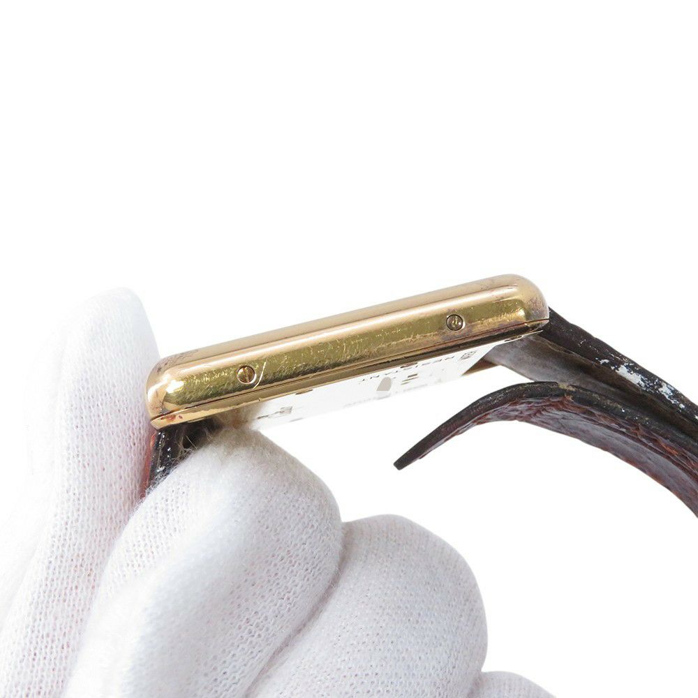 カルティエ マストタンク LM ヴェルメイユ W1013754 Cartier 腕時計 白文字盤 クォーツ