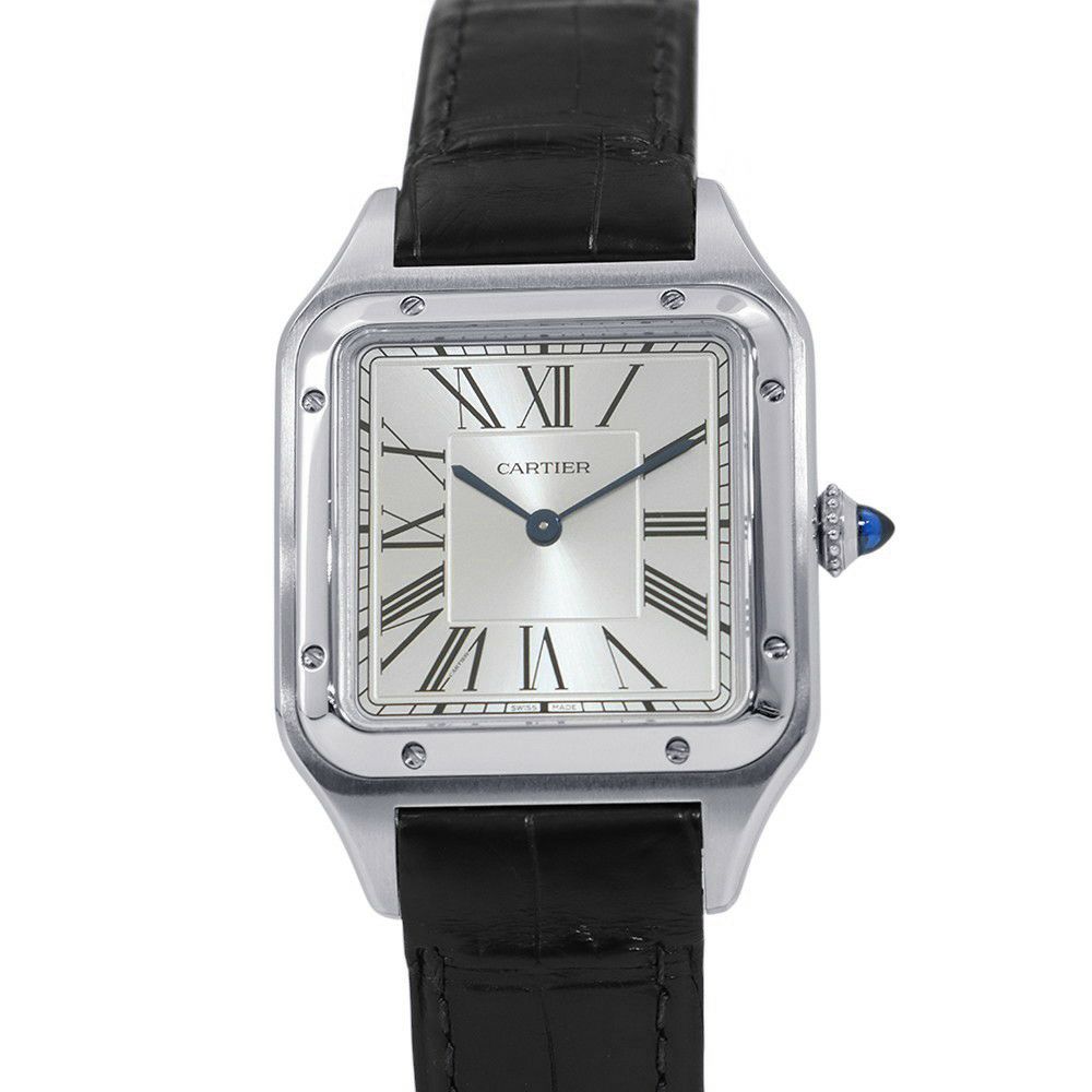 カルティエ サントス デュモン LM WSSA0022 Cartier 腕時計 シルバー文字盤 クォーツ