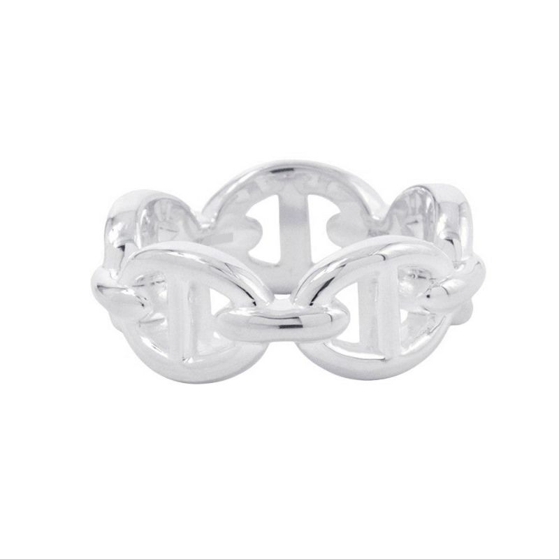 エルメス リング シェーヌダンクル アンシェネPM Enchainee SV925シルバー リングサイズ47 HERMES ジュエリー