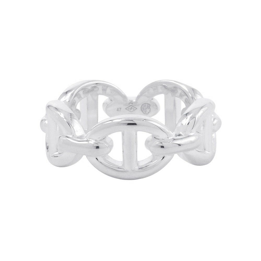 エルメス リング シェーヌダンクル アンシェネPM Enchainee SV925シルバー リングサイズ47 HERMES ジュエリー