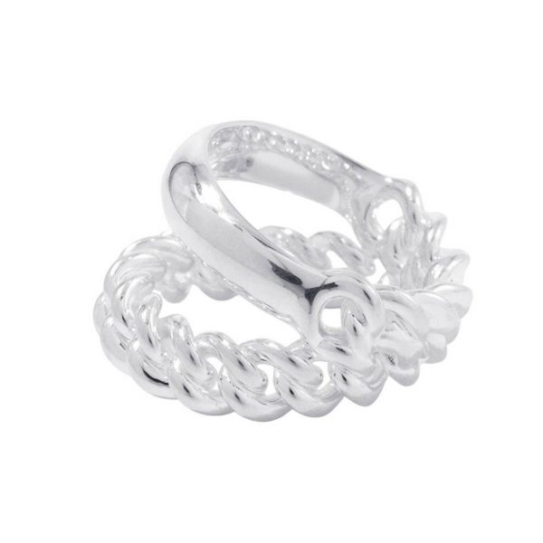 エルメス リング ブックルセリエ アンフレクシブル MM SV925シルバー リングサイズ52 HERMES 指輪 ジュエリー