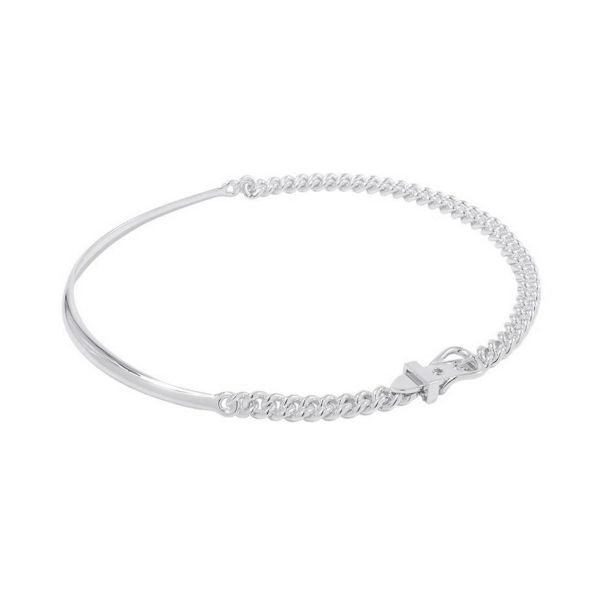 エルメス ネックレス ブックルセリエ アンフレクシブル SV925シルバー サイズPM/42 HERMES ジュエリー