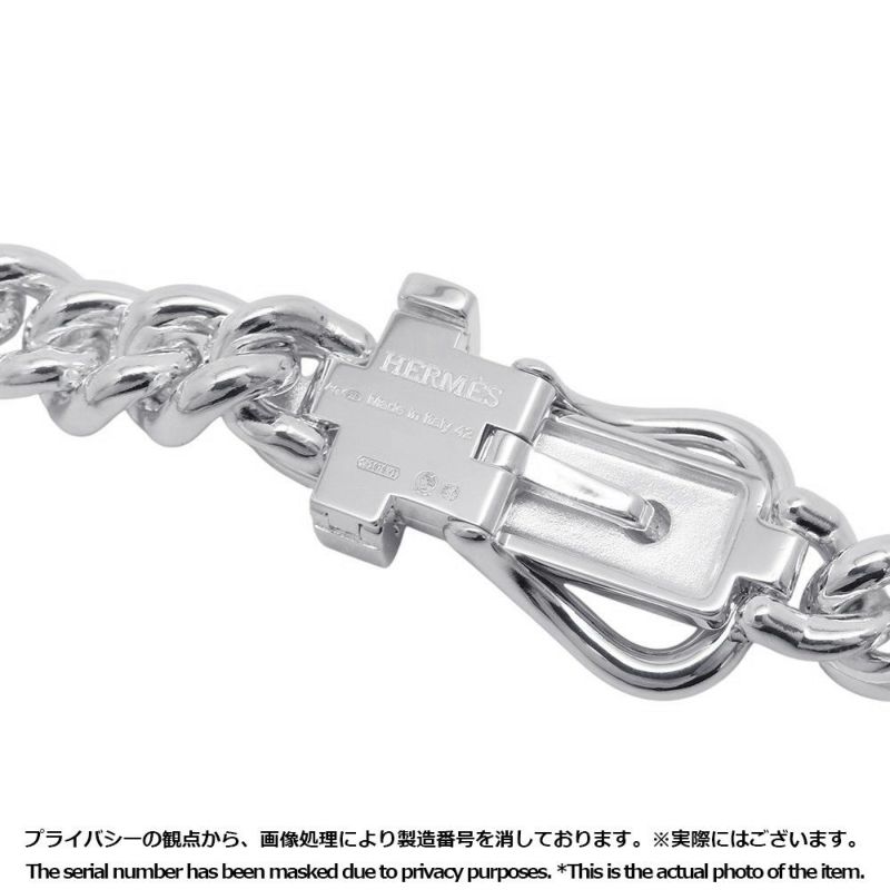 エルメス ネックレス ブックルセリエ アンフレクシブル SV925シルバー サイズPM/42 HERMES ジュエリー
