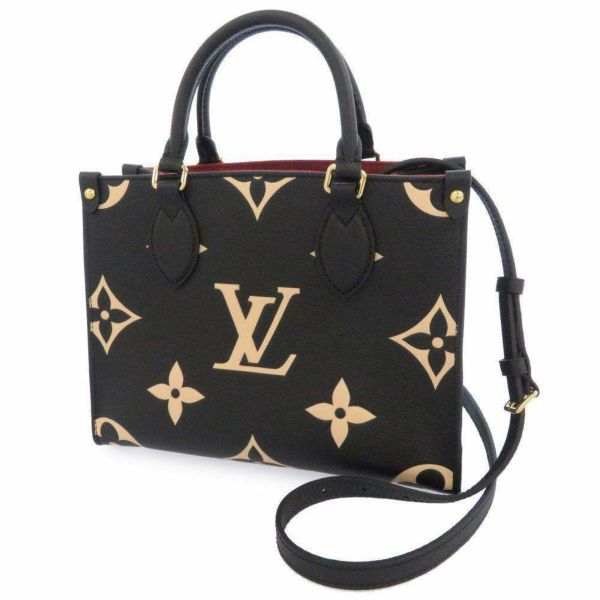 ルイヴィトン ハンドバッグ モノグラム・アンプラント オンザゴーPM M45659 LOUIS VUITTON ヴィトン 2wayショルダーバッグ ブラック 黒