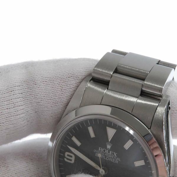 ロレックス エクスプローラー1 X番 14270 ROLEX 腕時計 黒文字盤