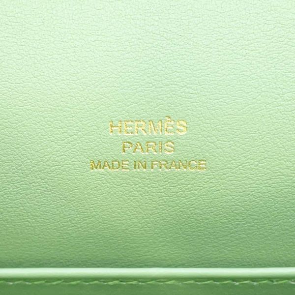 エルメス ハンドバッグ ポシェットケリー ヴェールクリケット/ゴールド金具 スイフト B刻印 HERMES バッグ