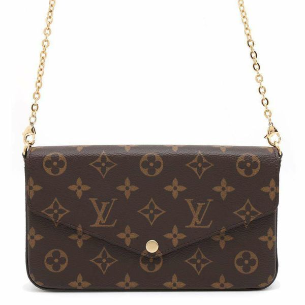 ルイヴィトン チェーンウォレット モノグラム ポシェット・フェリシー M81896 LOUIS VUITTON