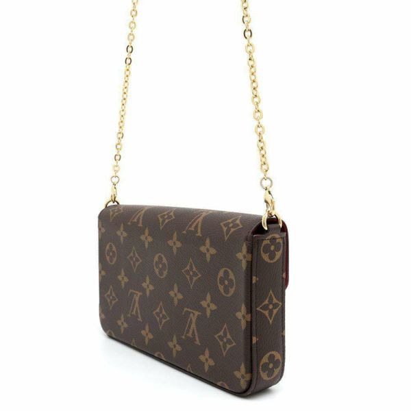 ルイヴィトン チェーンウォレット モノグラム ポシェット・フェリシー M81896 LOUIS VUITTON