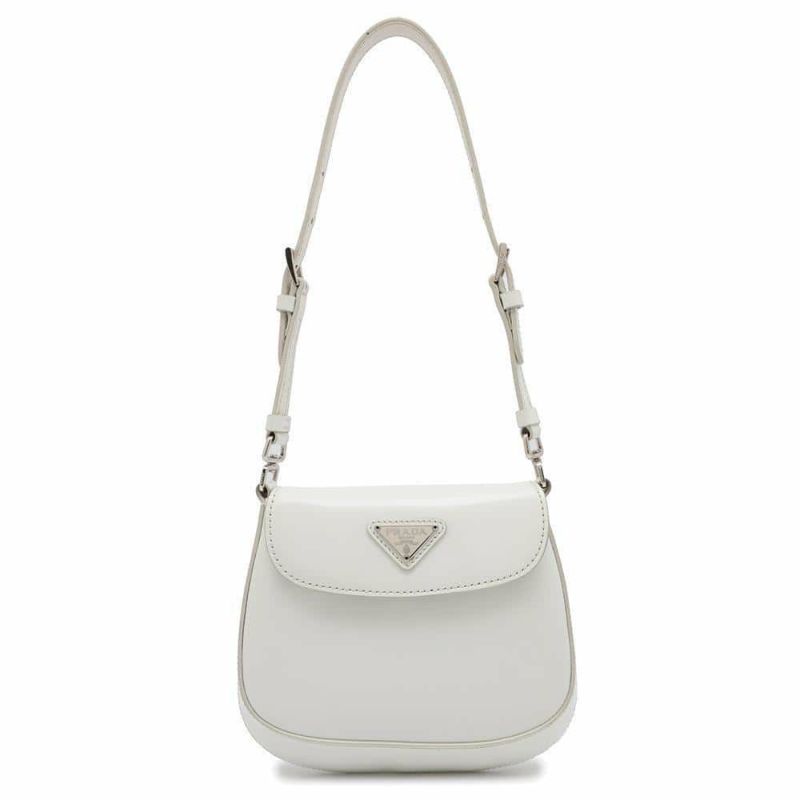 プラダ ショルダーバッグ クレオ レザー 1BH188 PRADA 2way ミニバッグ 白