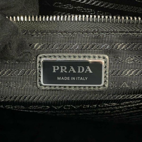 プラダ トートバッグ ウォーターボトル付きトート レザー 2VG113 PRADA 黒