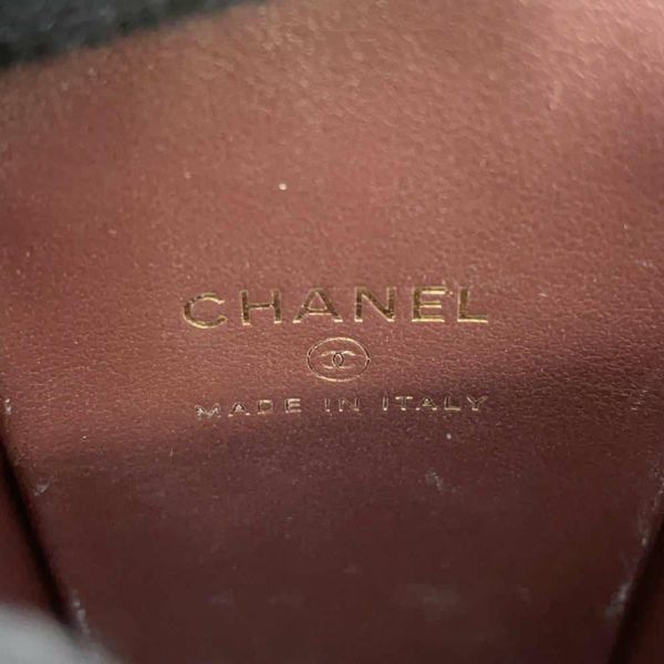 シャネル チェーンショルダーバッグ マトラッセ ココマーク ミニ バニティ キャビアスキン AP1466 CHANEL 黒