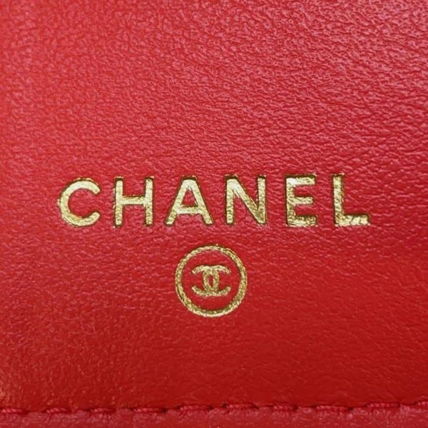 シャネル 三つ折り財布 キルティング ココマーク ラムスキン AP1789 CHANEL 財布 折りたたみ コンパクト