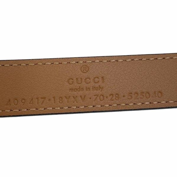 グッチ ベルト ダブルGバックル レザースリムベルト GGマーモント サイズ70 409417 GUCCI