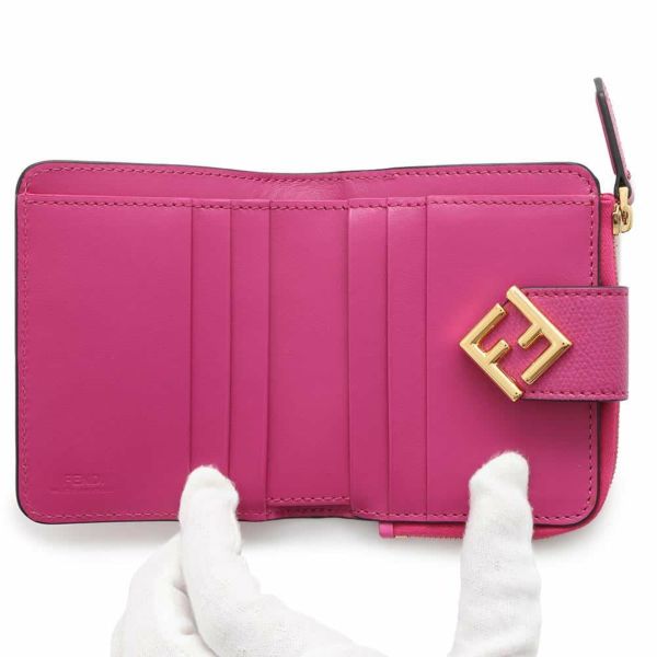 フェンディ 二つ折り財布 FFダイヤモンド レザー 8M0490 FENDI 財布