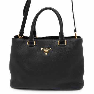 プラダ ハンドバッグ 2WAYショルダーバッグ レザー 1BA411 PRADA ブラウン 安心保証 | 中古・新品ブランド販売ギャラリーレア公式通販