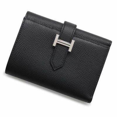 エルメス 三つ折り財布 ベアン コンビネ ブラック/ブルーニュイ/ゴールド金具 エプソン W刻印 HERMES 財布 黒 |  中古・新品ブランド販売ギャラリーレア公式通販