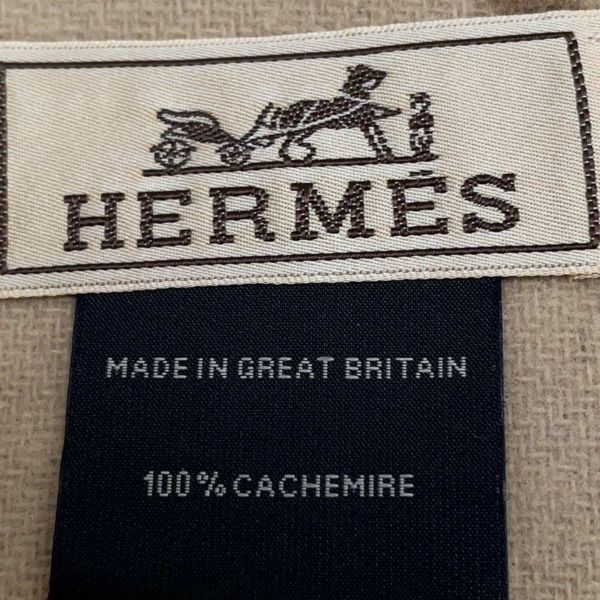 エルメス マフラー ジグザグのサングル カシミヤ HERMES メンズ