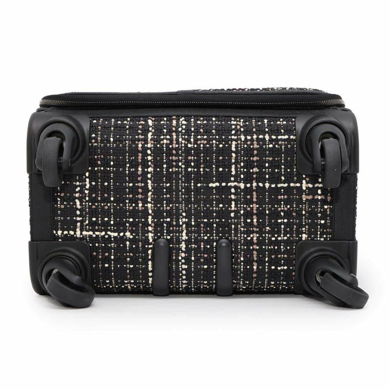 シャネル キャリーケース ココマーク ツイード CHANEL 旅行 トラベル スーツケース キャリーバッグ 黒